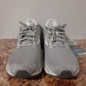 Brooks Ghost 14 Men's Size 12 Gray Wide Alloy Sneakers